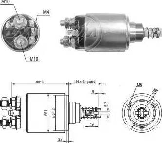 ERA 227824 - Elettromagnete, Motore d'avviamento www.autoricambit.com