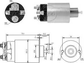 ERA 227399 - Elettromagnete, Motore d'avviamento www.autoricambit.com