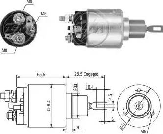 ERA 227393 - Elettromagnete, Motore d'avviamento www.autoricambit.com