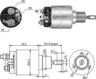 ERA 227363 - Elettromagnete, Motore d'avviamento www.autoricambit.com