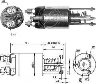 ERA 227249 - Elettromagnete, Motore d'avviamento www.autoricambit.com