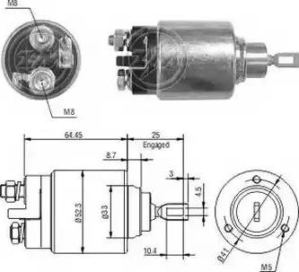 ERA 227258 - Elettromagnete, Motore d'avviamento www.autoricambit.com