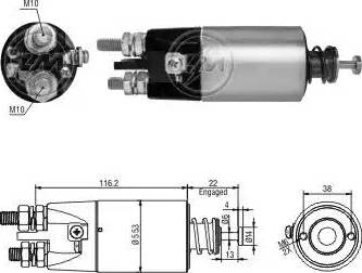 ERA 227205 - Elettromagnete, Motore d'avviamento www.autoricambit.com