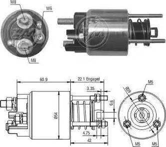 ERA 227281 - Elettromagnete, Motore d'avviamento www.autoricambit.com