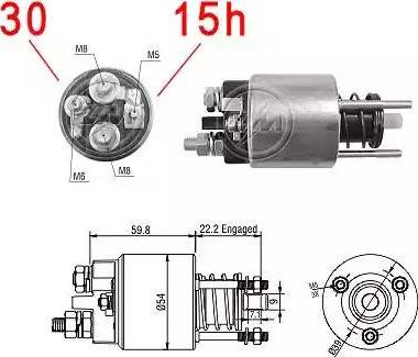 ERA 227220 - Elettromagnete, Motore d'avviamento www.autoricambit.com