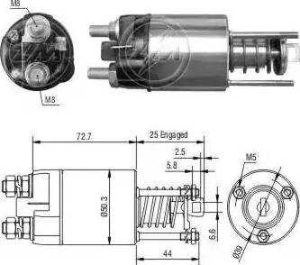 ERA 227749 - Elettromagnete, Motore d'avviamento www.autoricambit.com