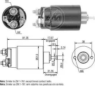 ERA 227745 - Elettromagnete, Motore d'avviamento www.autoricambit.com