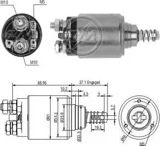 ERA 227710 - Elettromagnete, Motore d'avviamento www.autoricambit.com