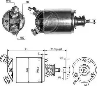 ERA 227713 - Elettromagnete, Motore d'avviamento www.autoricambit.com