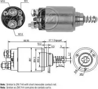 ERA 227728 - Elettromagnete, Motore d'avviamento www.autoricambit.com