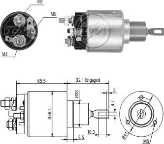 ERA ZM973 - Elettromagnete, Motore d'avviamento www.autoricambit.com