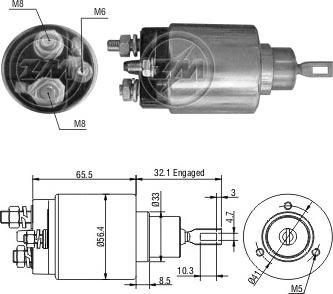 ERA ZM977 - Elettromagnete, Motore d'avviamento www.autoricambit.com