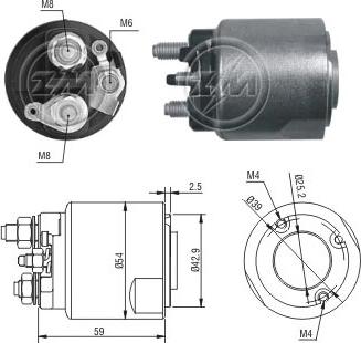 ERA ZM494 - Elettromagnete, Motore d'avviamento www.autoricambit.com