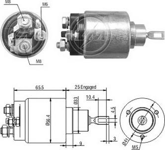 ERA ZM4473 - Elettromagnete, Motore d'avviamento www.autoricambit.com