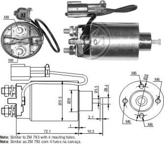 ERA ZM4793 - Elettromagnete, Motore d'avviamento www.autoricambit.com