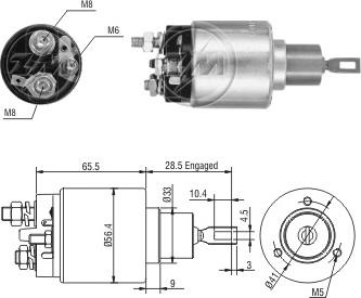 ERA ZM4775 - Elettromagnete, Motore d'avviamento www.autoricambit.com