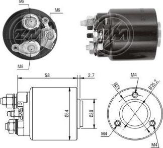 ERA ZM591 - Elettromagnete, Motore d'avviamento www.autoricambit.com