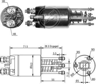 ERA ZM5651 - Elettromagnete, Motore d'avviamento www.autoricambit.com