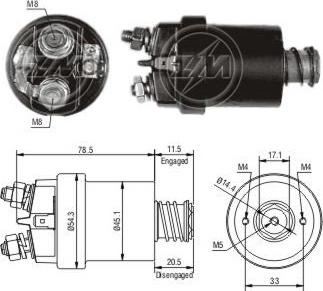 ERA ZM560 - Elettromagnete, Motore d'avviamento www.autoricambit.com