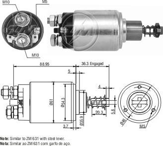 ERA ZM531 - Elettromagnete, Motore d'avviamento www.autoricambit.com