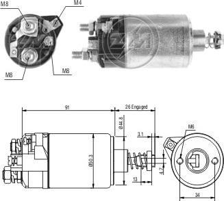 ERA ZM528 - Elettromagnete, Motore d'avviamento www.autoricambit.com