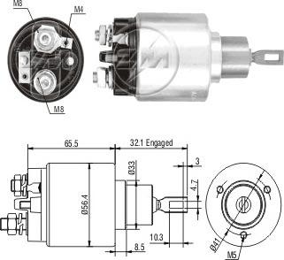 ERA ZM578 - Elettromagnete, Motore d'avviamento www.autoricambit.com