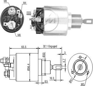 ERA ZM577 - Elettromagnete, Motore d'avviamento www.autoricambit.com