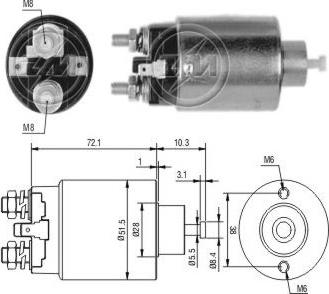 ERA ZM699 - Elettromagnete, Motore d'avviamento www.autoricambit.com