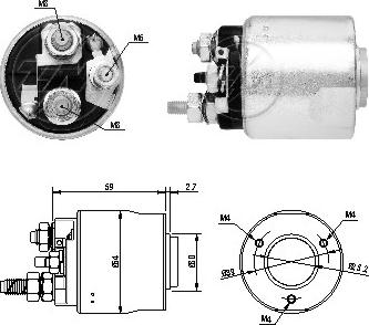 ERA ZM6495 - Elettromagnete, Motore d'avviamento www.autoricambit.com