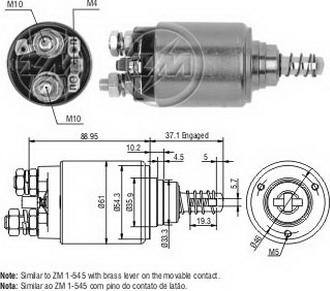 ERA ZM649 - Elettromagnete, Motore d'avviamento www.autoricambit.com