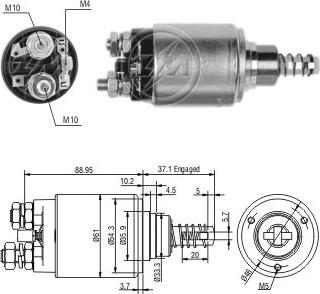 ERA ZM641 - Elettromagnete, Motore d'avviamento www.autoricambit.com