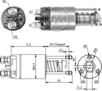 ERA ZM651 - Elettromagnete, Motore d'avviamento www.autoricambit.com