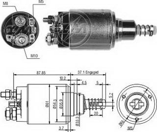 ERA ZM653 - Elettromagnete, Motore d'avviamento www.autoricambit.com