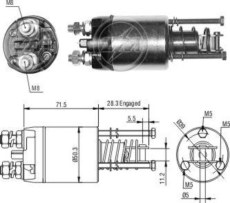 ERA ZM6651 - Elettromagnete, Motore d'avviamento www.autoricambit.com