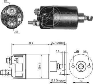 ERA ZM660 - Elettromagnete, Motore d'avviamento www.autoricambit.com