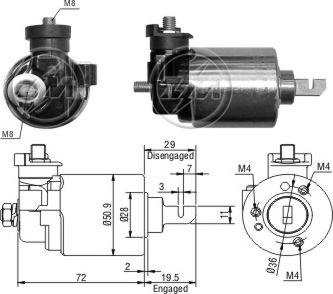 ERA ZM605 - Elettromagnete, Motore d'avviamento www.autoricambit.com