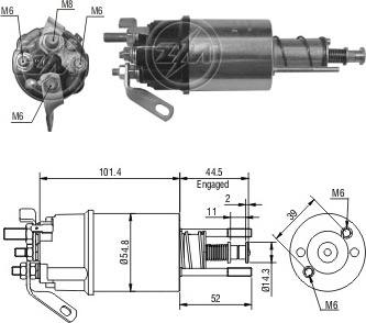 ERA ZM610 - Elettromagnete, Motore d'avviamento www.autoricambit.com