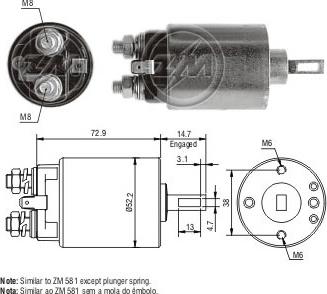 ERA ZM680 - Elettromagnete, Motore d'avviamento www.autoricambit.com