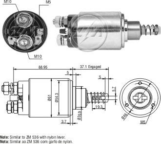 ERA ZM636 - Elettromagnete, Motore d'avviamento www.autoricambit.com