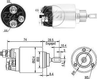 ERA ZM6381 - Elettromagnete, Motore d'avviamento www.autoricambit.com