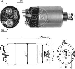 ERA ZM627 - Elettromagnete, Motore d'avviamento www.autoricambit.com