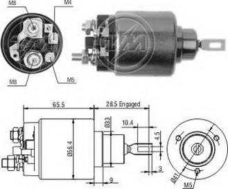 ERA ZM671 - Elettromagnete, Motore d'avviamento www.autoricambit.com