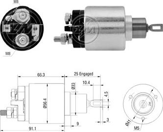 ERA ZM6773 - Elettromagnete, Motore d'avviamento www.autoricambit.com