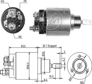 ERA ZM677 - Elettromagnete, Motore d'avviamento www.autoricambit.com