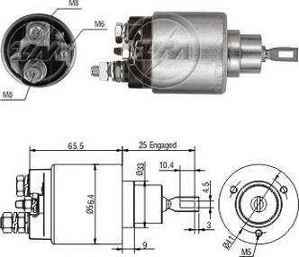 ERA ZM1974 - Elettromagnete, Motore d'avviamento www.autoricambit.com