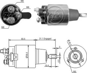 ERA ZM1477 - Elettromagnete, Motore d'avviamento www.autoricambit.com