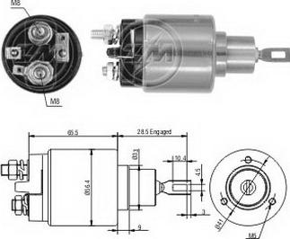 ERA ZM1573 - Elettromagnete, Motore d'avviamento www.autoricambit.com