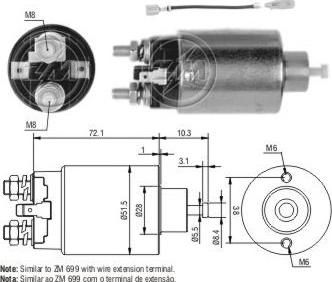 ERA ZM1699 - Elettromagnete, Motore d'avviamento www.autoricambit.com