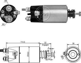 ERA ZM1897 - Elettromagnete, Motore d'avviamento www.autoricambit.com