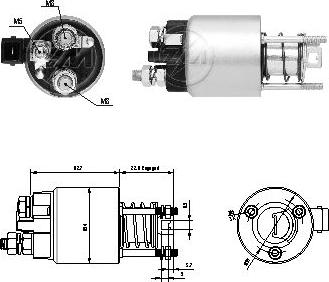 ERA ZM1396 - Elettromagnete, Motore d'avviamento www.autoricambit.com